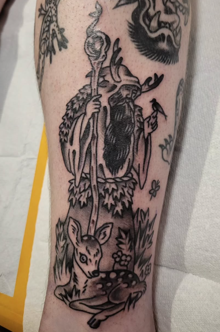 Custom tattoo piece by Adam Fortune, Ottawa