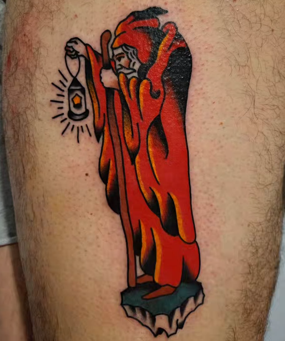 Traditional tattoo by Adam Fortune, Ottawa tattoo artist