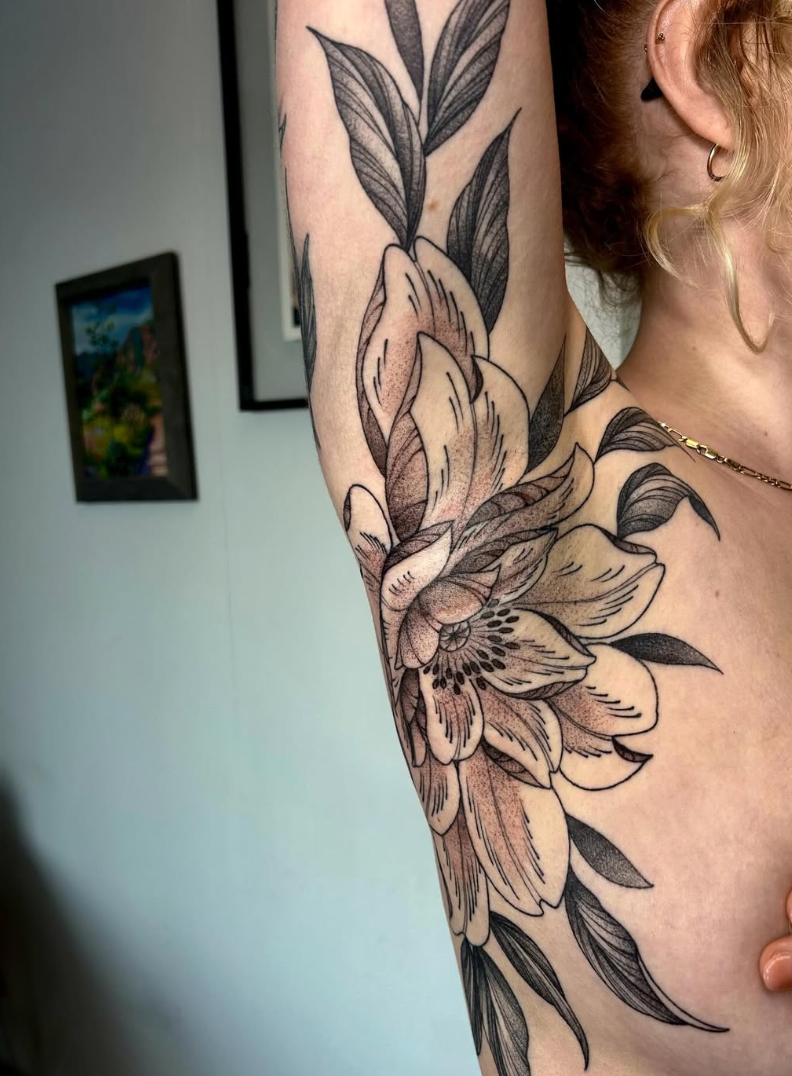 Fine line tattoo by Ashlyn Hader at Two 0 Six Tattoo Ottawa