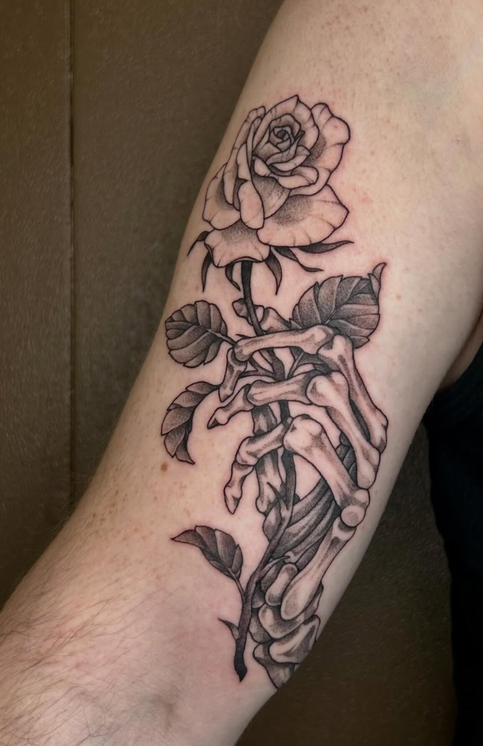 Custom tattoo art by Ashlyn Hader, Ottawa studio