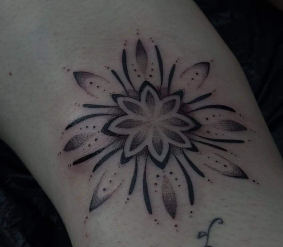 Black and grey tattoo by Bailey Griffiths, Ottawa Ontario