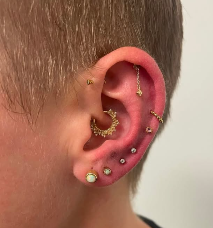 Ear piercing by Jordan at Two 0 Six Tattoo Ottawa