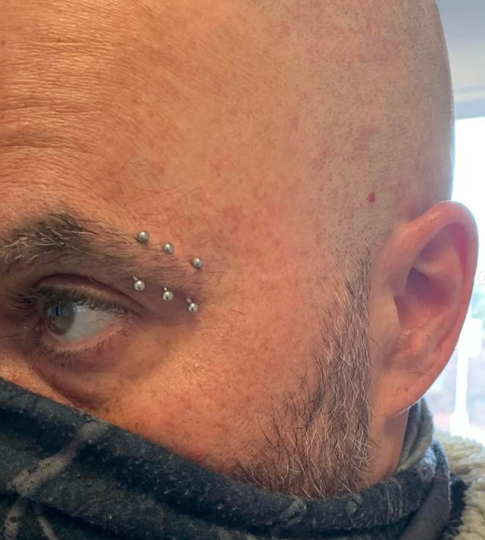 Eyebrow piercing by Jordan, Ottawa ON