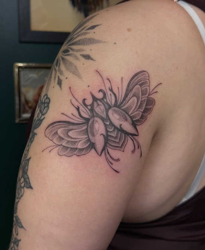Custom design tattoo by Keirra Prince at Two 0 Six Ottawa