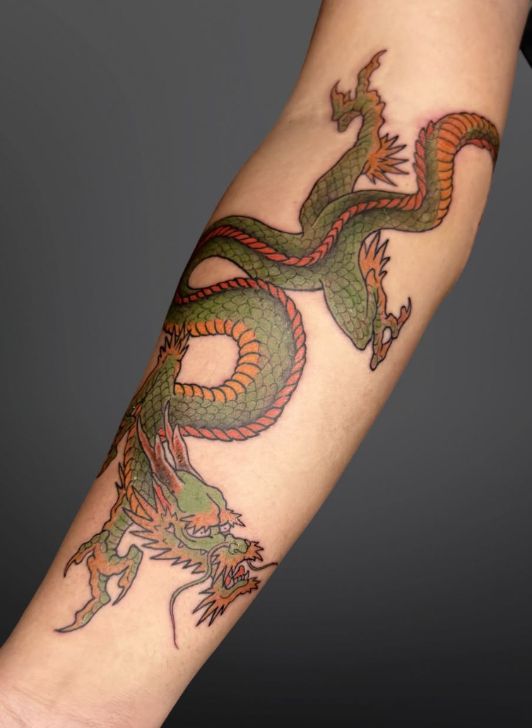 Black and grey tattoo by Ivana Bajagic, Ottawa ON